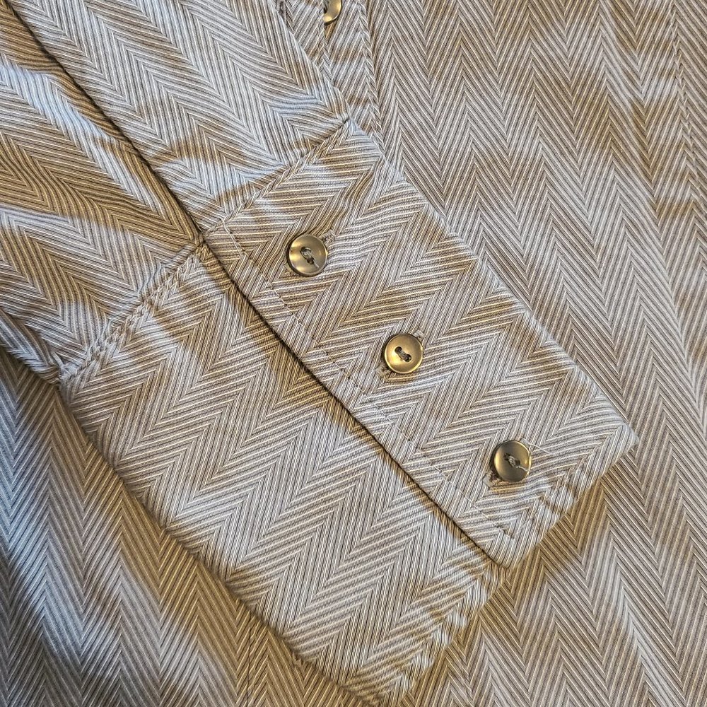 Blue Long Sleeve Button-Up Dress Shirt - Picture 2 of 5